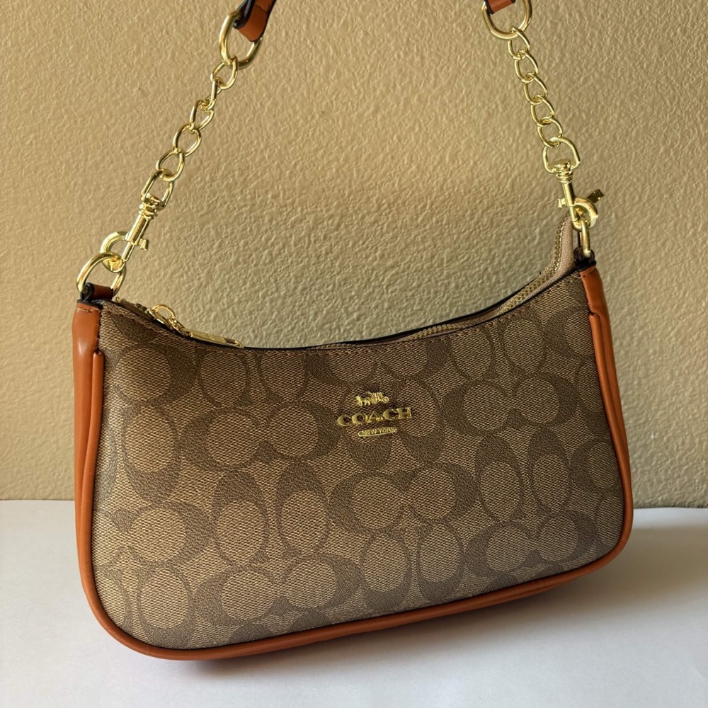 COACH Teri Shoulder Bag Light Brown